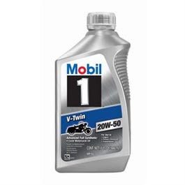 Motorcycle Oil, V-Twin, 20W50, 1-Qt.