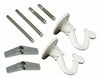 Atron Electro Industries White Swag Hooks - 2 Piece