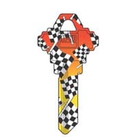 Hy-ko Products Keyblank Check Flag Pattern Kw1