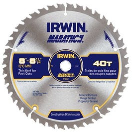 Marathon Circular Saw Blade, Carbide-Tipped,  8.25-In., 40-Teeth