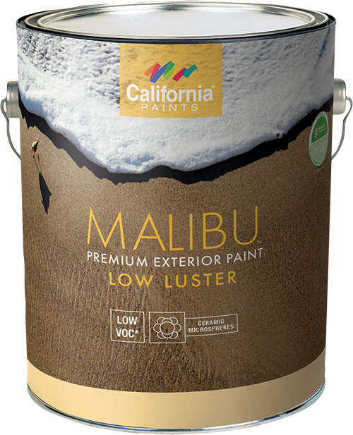 California Products Malibu Premium Exterior Paint Low Luster Super Hide White - 1 Gallon (1 Gallon)