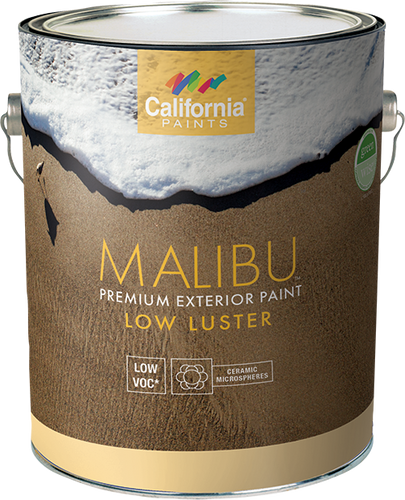 California Products Malibu Premium Exterior Paint Low Luster Deep Base - 1 Gallon (1 Gallon)