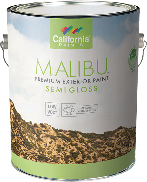 California Products Malibu Premium Exterior Paint Semi Gloss Pastel Base - 1 Gallon (1 Gallon)