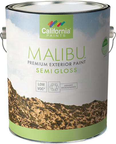 California Products Malibu Premium Exterior Paint Semi Gloss Deep Base - 1 Gallon (1 Gallon)