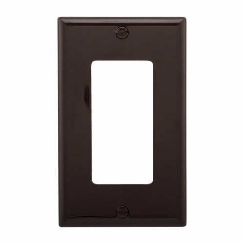 Eaton Cooper Wiring Decorator / GFCI Wallplate, Brown