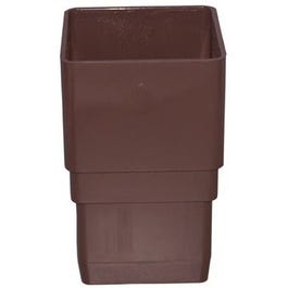 Gutter Downspout Coupler, Brown Vinyl