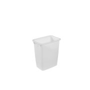 Rubbermaid Open Top Wastebasket  8 Gallon, White