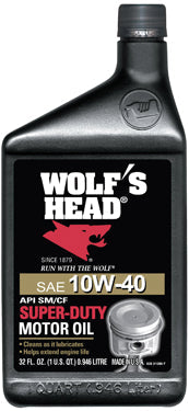 WOLFS HEAD OIL 10W40  QT