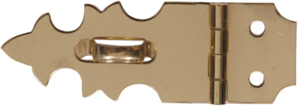 5/8  SOLID BRASS DECORATIVE HASP