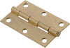 2-1/2  BRASS PLATED NARROW HINGE