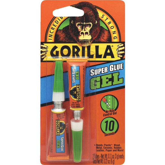 Gorilla 0.11 Oz. Super Glue Gel (2-Pack)