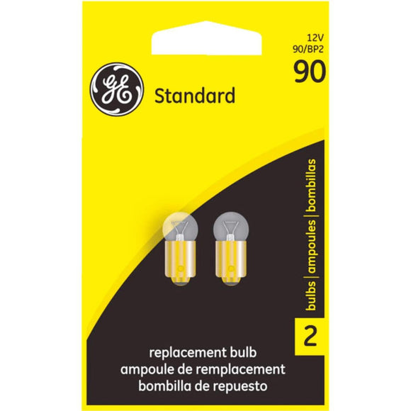 GE 12V 90 Miniature Incandescent Automotive Bulb (2-Pack)