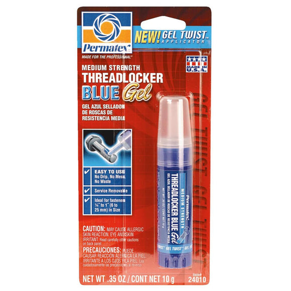 PERMATEX 0.35 Oz. Blue Medium Strength Gel Threadlocker