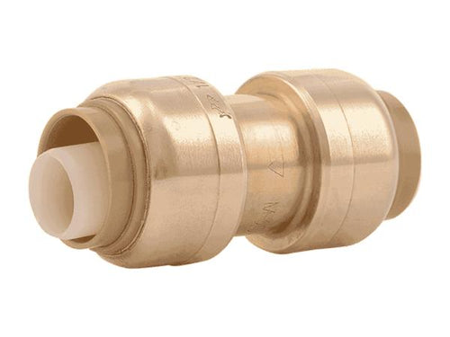 Sharkbite Brass Push Coupling 3/8 in. (1/2 in. OD) x 3/8 in. (1/2 in. OD) (3/8 in. (1/2 in. OD) x 3/8 in. (1/2 in. OD))