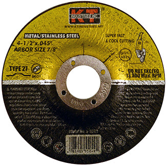 K-T Industries 4-1/2 X .045 X 7/8 Cut Off Wheel