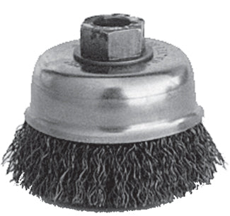 K-T Industries 4 Crimped Cup Brush 5/8-11